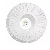 Lalia Home 1-Light 11.38" Bohemian Farmhouse Coastal Woven Paper Shade Pendant - LHP-3008-WH - Thumbnail 6