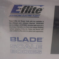 E-flite EFLH1263 Blade CX3 CX2 Complete Bell Ranger Body Set - Thumbnail 1