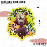 Hakos Baelz PSYCHO SAIKOU holographic sticker - Thumbnail 1
