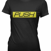 Women's PUSH T-Shirt Black/Gold