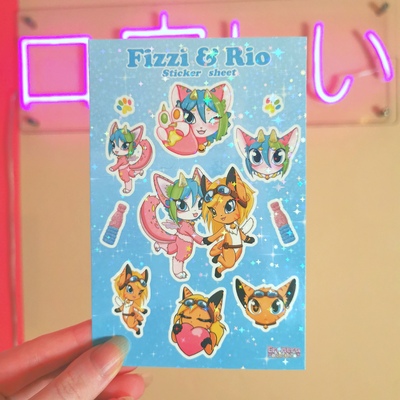 Fizzi / rio sticker sheet