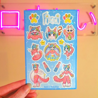 Fizzi sticker sheet