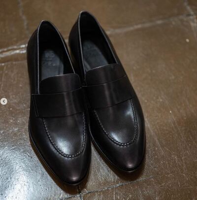Handsome Choice Handmade Black Penny Loafer Dress Shoes