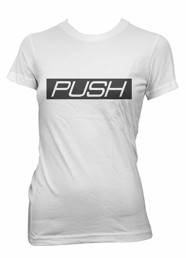Women's PUSH T-Shirt White/black