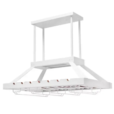 Elegant designs 2 light led overhead wine rack - wr1000-orb