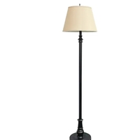 Lalia Home Homely Oxford Classic 3 Piece Metal Lamp Set (2 Table Lamps, 1 Floor Lamp) - LHS-1003-RZ - Thumbnail 4