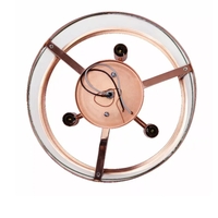 3-Light 13" Industrial Farmhouse Glass and Metallic Accented Semi-flushmount - LHM-1000-RG - Thumbnail 5