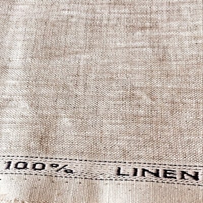 100% organic linen 40 lea natural/oatmeal
