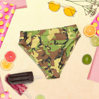 Recycled high-waisted bikini bottom - Thumbnail 7