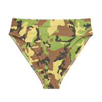 Recycled high-waisted bikini bottom - Thumbnail 17