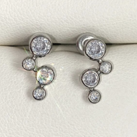Bubble CZ Stud Earrings - Thumbnail 5
