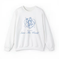 *Free Shipping*BE CUTE & SAVE THE WORLD SWEATSHIRT - Thumbnail 2