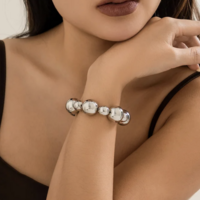 Chunky beaded bracelets stretch  - Thumbnail 5