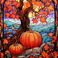 Autumn Tree Cross Stitch Pattern - Thumbnail 2
