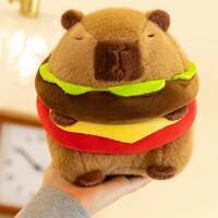 Capybara Hamburger Plush Toy - Thumbnail 2