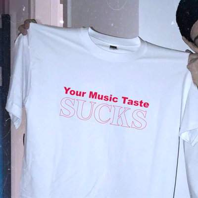 Free shipping-your music taste suc** tee - Thumbnail 4