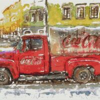 Coca Cola Trunk Cross Stitch Pattern - Thumbnail 1