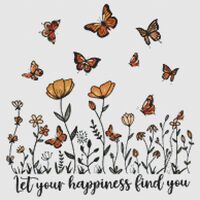 Happiness Cross Stitch Pattern - Thumbnail 1