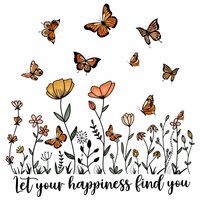 Happiness Cross Stitch Pattern - Thumbnail 2