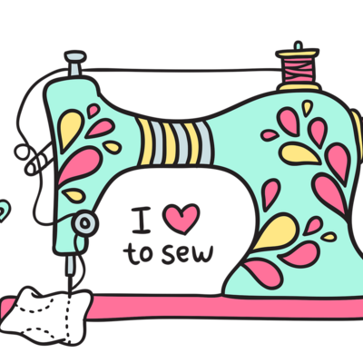 I love to sew cross stitch pattern