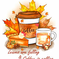 Leaves Are Falling Cross Stitch Pattern - Thumbnail 2