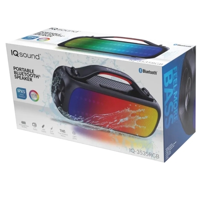 Portable water-resistant bluetooth speaker - iq-3535rgb