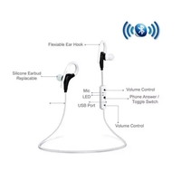 Bluetooth Headphone with Secure Ear Hook and Remote - 700000000436 - Thumbnail 1