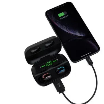 True twin ear pods with portable power bank & charger - 723466572859