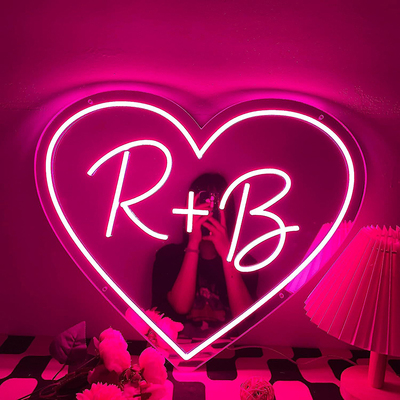 Initial letter love pattern neon light wns010 - Thumbnail 3