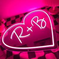 Initial Letter Love Pattern Neon Light WNS010 - Thumbnail 1