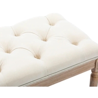 Ming End of Bed Bench Upholstered Entryway Bench French Benchwith Rubberwood Legs for Bedroom/Entry/Hallway - W21248045 - Thumbnail 2