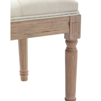 Ming End of Bed Bench Upholstered Entryway Bench French Benchwith Rubberwood Legs for Bedroom/Entry/Hallway - W21248045 - Thumbnail 3