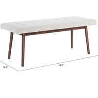 Casper Bench Beige & Natural - 101874 - Thumbnail 7