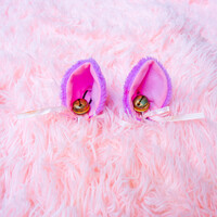 Pastel Purple Cat Ears Clip - Thumbnail 4