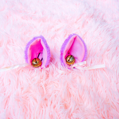 Pastel Purple Cat Ears Clip