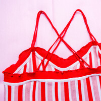 LILY BROWN Striped Knit Bustier - Thumbnail 1