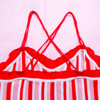 LILY BROWN Striped Knit Bustier - Thumbnail 2