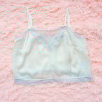 Coquette White Lace Satin Cami - Thumbnail 6