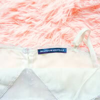 Coquette White Lace Satin Cami - Thumbnail 8