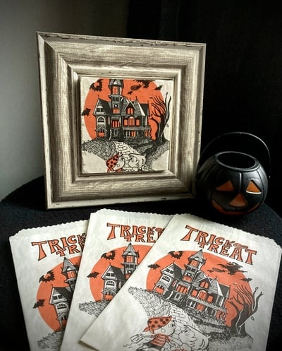 Give Me Candy Framed Trick or Treat Bag