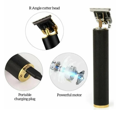Pro hair clippers trimmer shaving machine beard cutting cordless barber kit black/gold - blackngoldtrimmer 6a8c