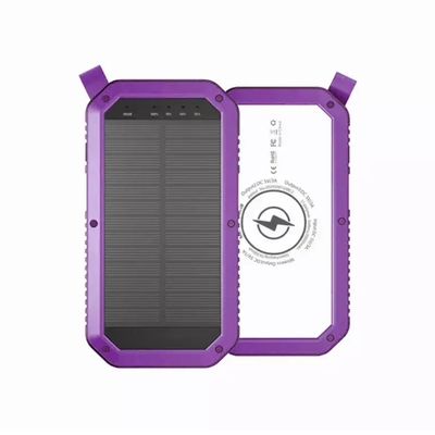 Sun chaser mini solar powered wireless phone charger 10,000 mah with led flood light - 723466578244 - Thumbnail 2