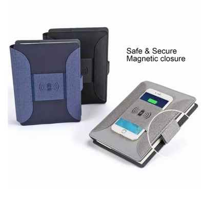 Phone charging business padfolio (gray)