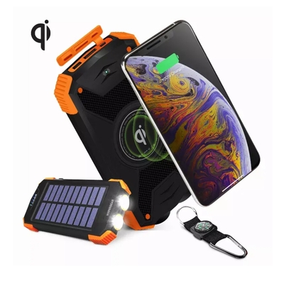Solar 10000mah wireless power bank - 14659