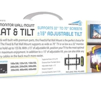 TV & Monitor Wall Mount - Up To 70 Inches - LWMUL01-006 - Thumbnail 2