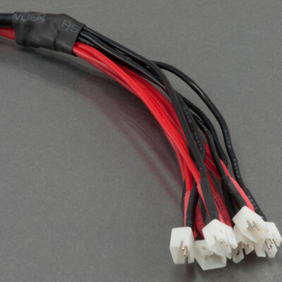 6x 1 cell ultra micro lipo battery parallel charger harness plug for blade mcpx & others