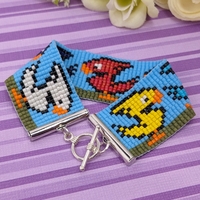 Pixel Bracelet - Friendly Riding Birds - Thumbnail 1