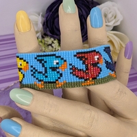 Pixel Bracelet - Friendly Riding Birds - Thumbnail 2