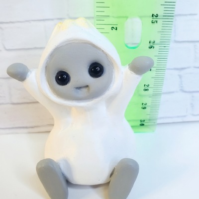 Bao dumpling robot resin art toy figure