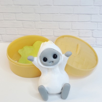 Bao dumpling robot resin art toy figure